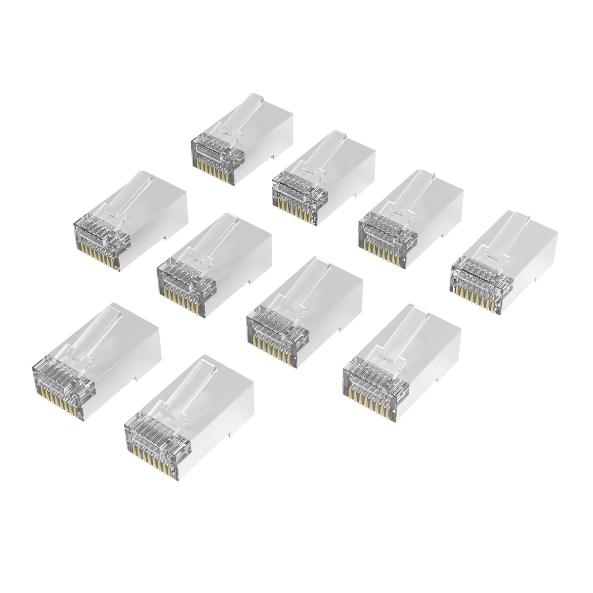Hama Netzwerkstecker CAT‑6A 10 Gbit/s geschirmt (10 Stück)