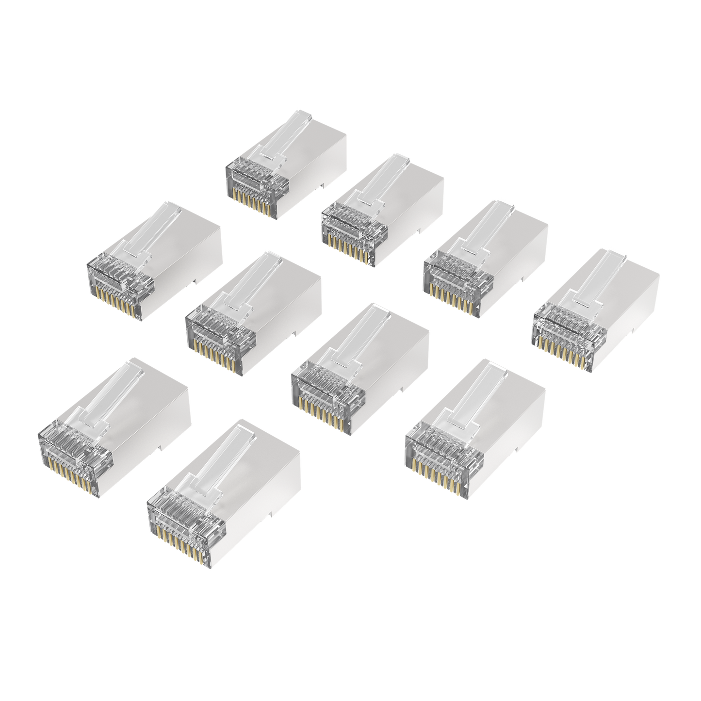 Hama Netzwerkstecker CAT‑6A 10 Gbit/s geschirmt (10 Stück)