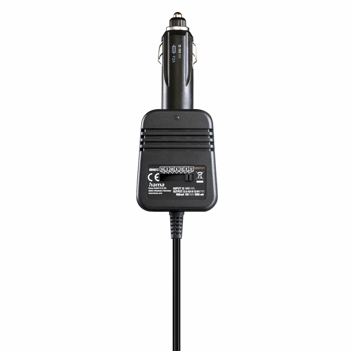 Hama Netzteil für KFZ einstellbar 1000mAh | 12 Watt