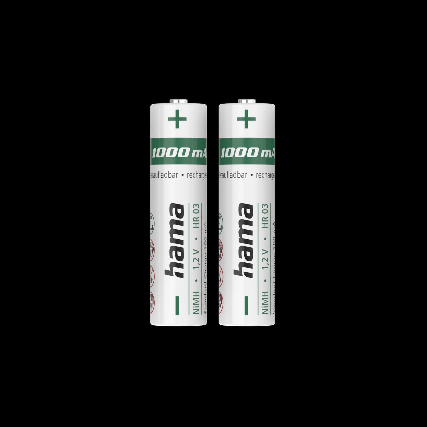 Hama Akkus "AAA" 1000mAh | 1,2V (2 Stück)