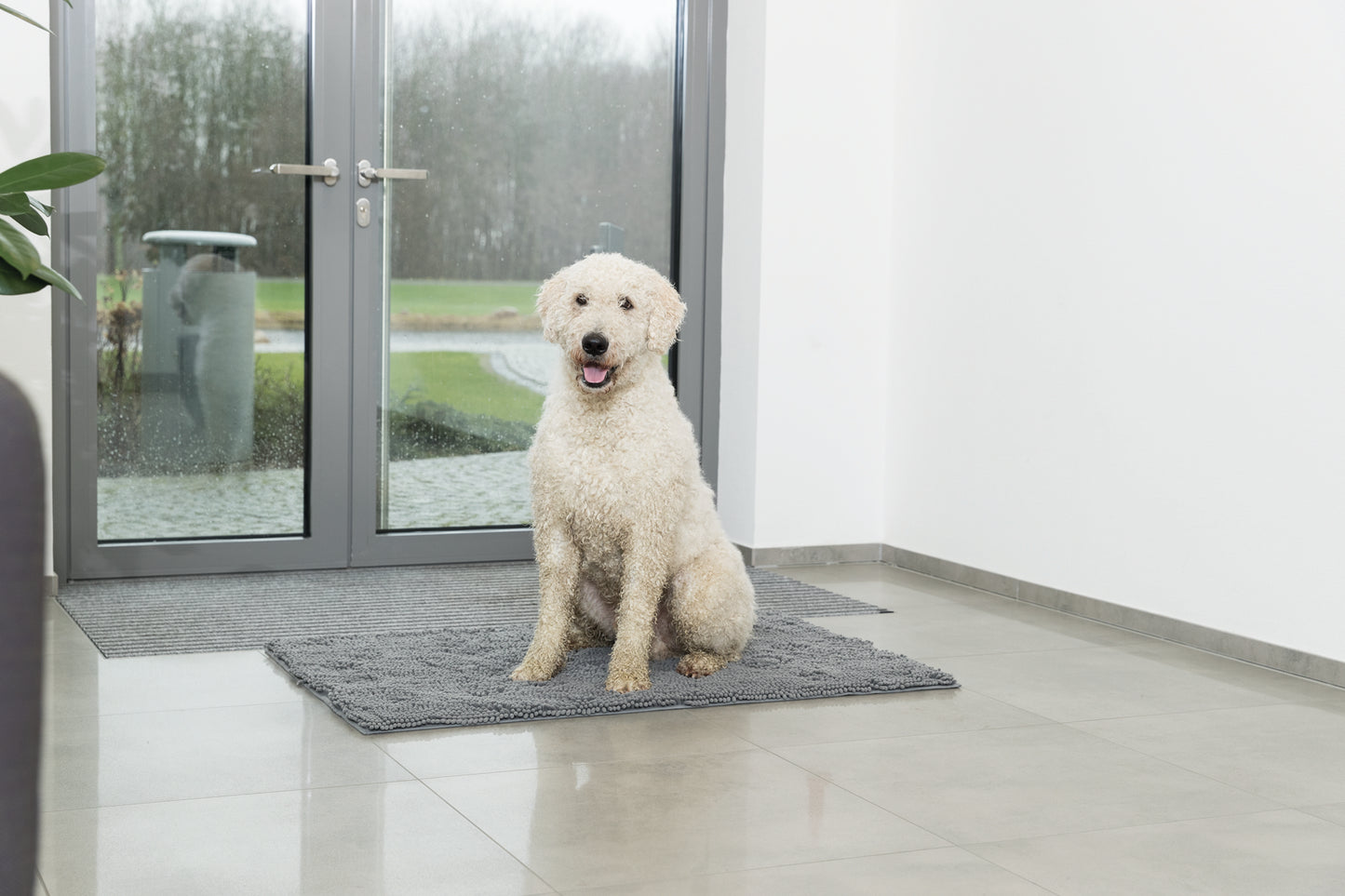Trixie Schmutzfangmatte, wasserdicht 120 × 80 cm | grau