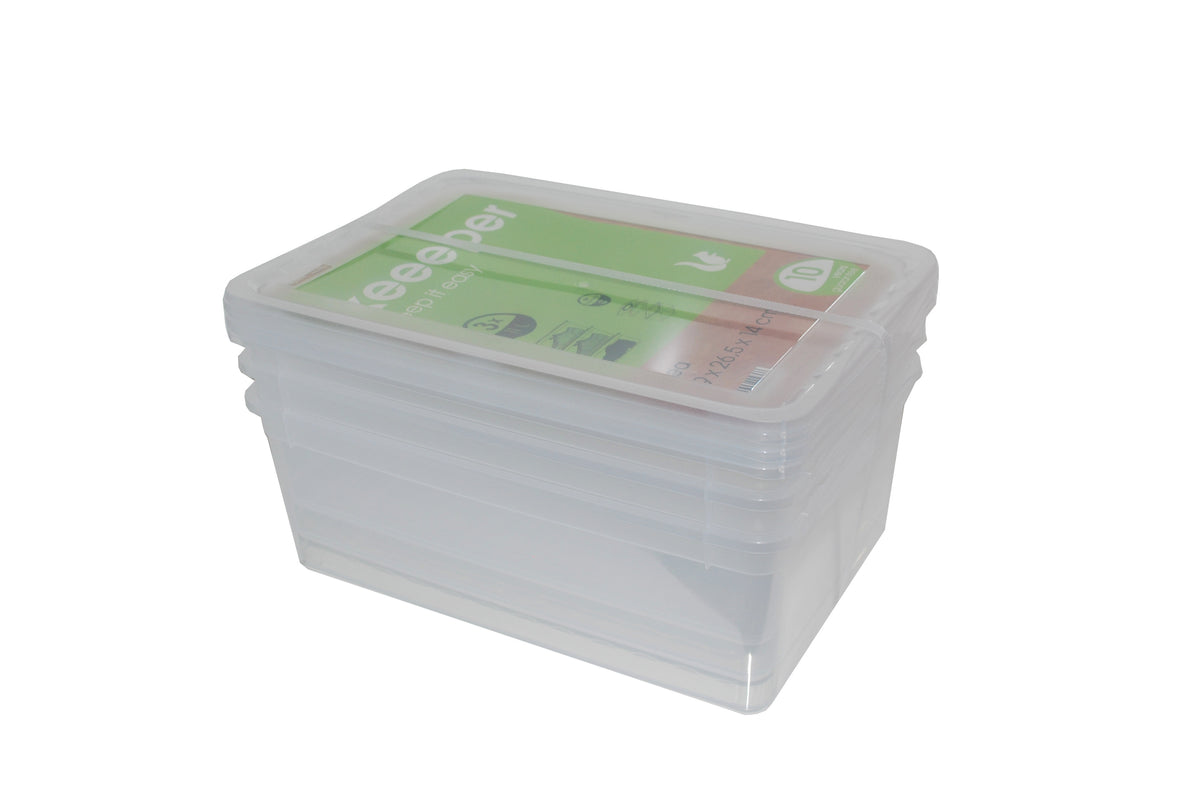 Clearbox Bea 3 X 11 L natural transp. inkl. Deckel