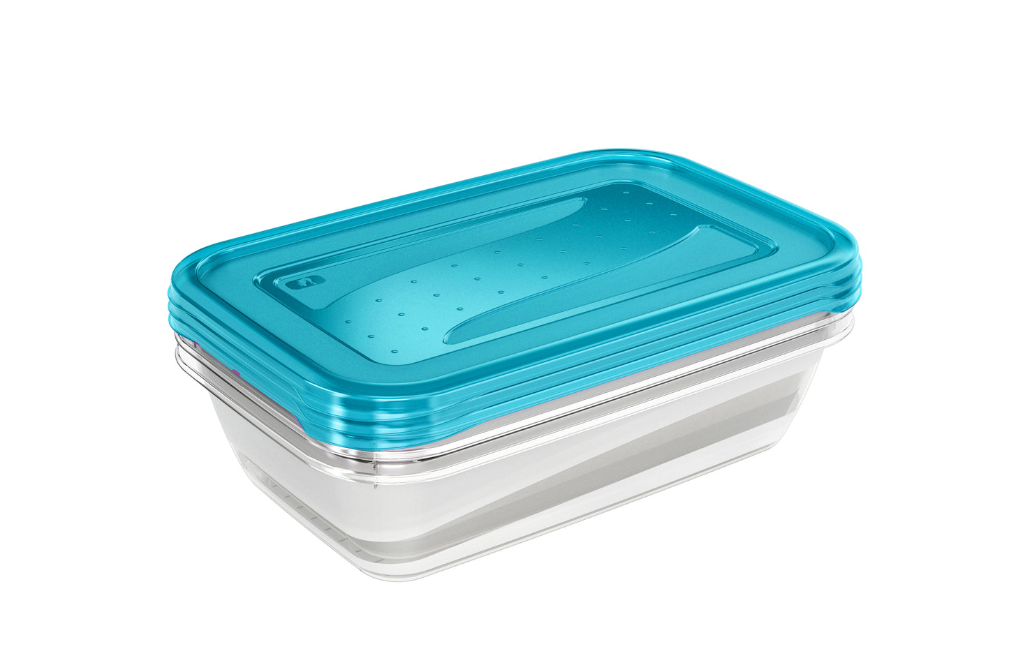 fredo fresh set, 3 x 2,4 L rechteckig, fresh blue transp.