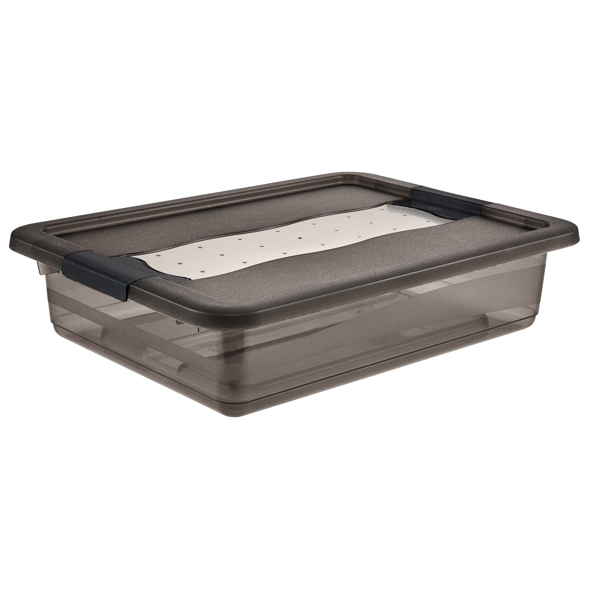 Kristallbox Cornelia 7 L crystal grey inkl. Deckel