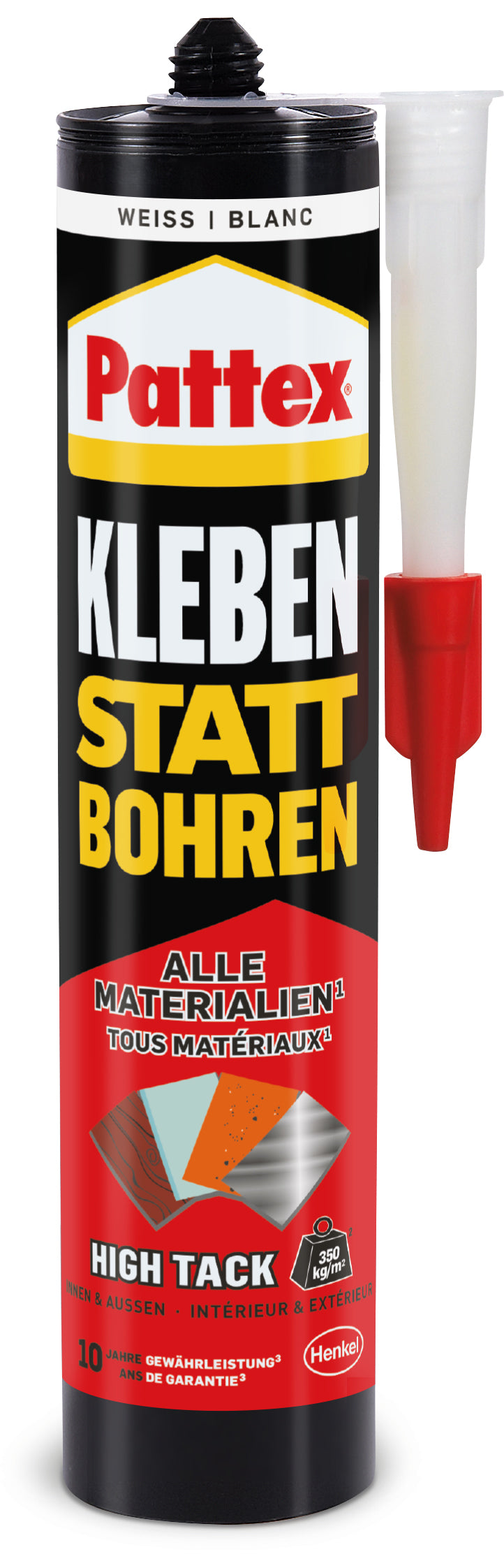 Pattex Kleben statt Bohren für alle Materialien "High Tack" | 440g