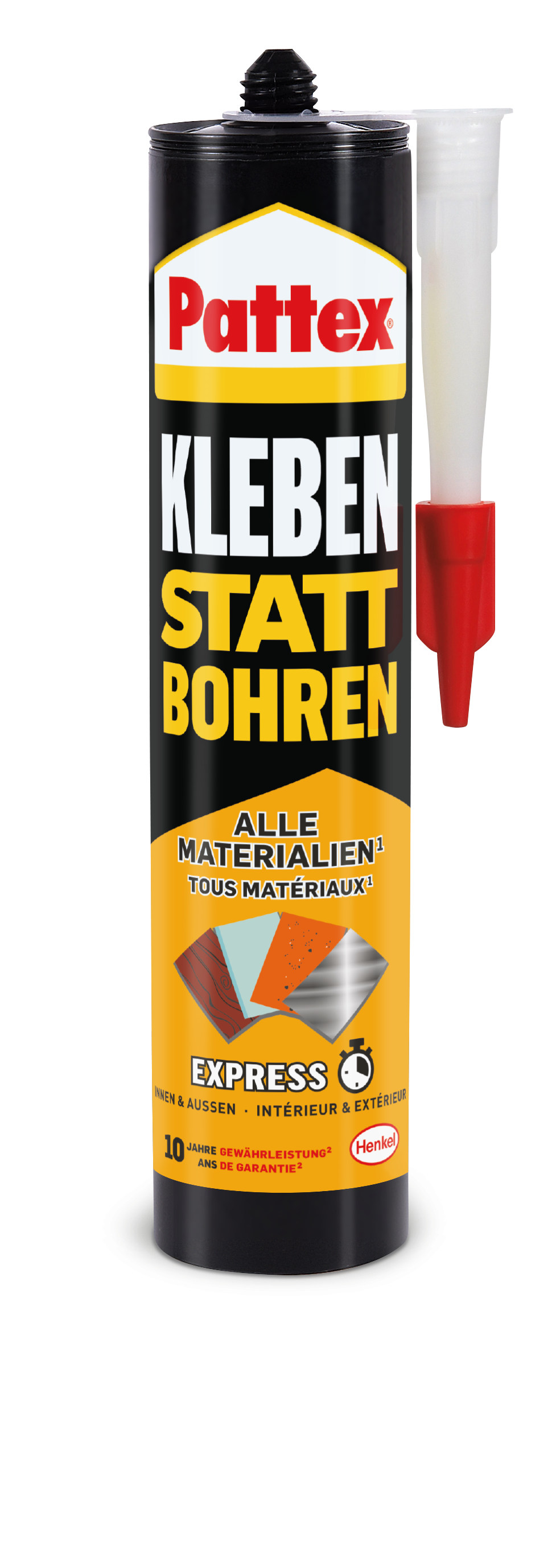 Pattex Kleben statt Bohren für alle Materialien "Express" | 390g