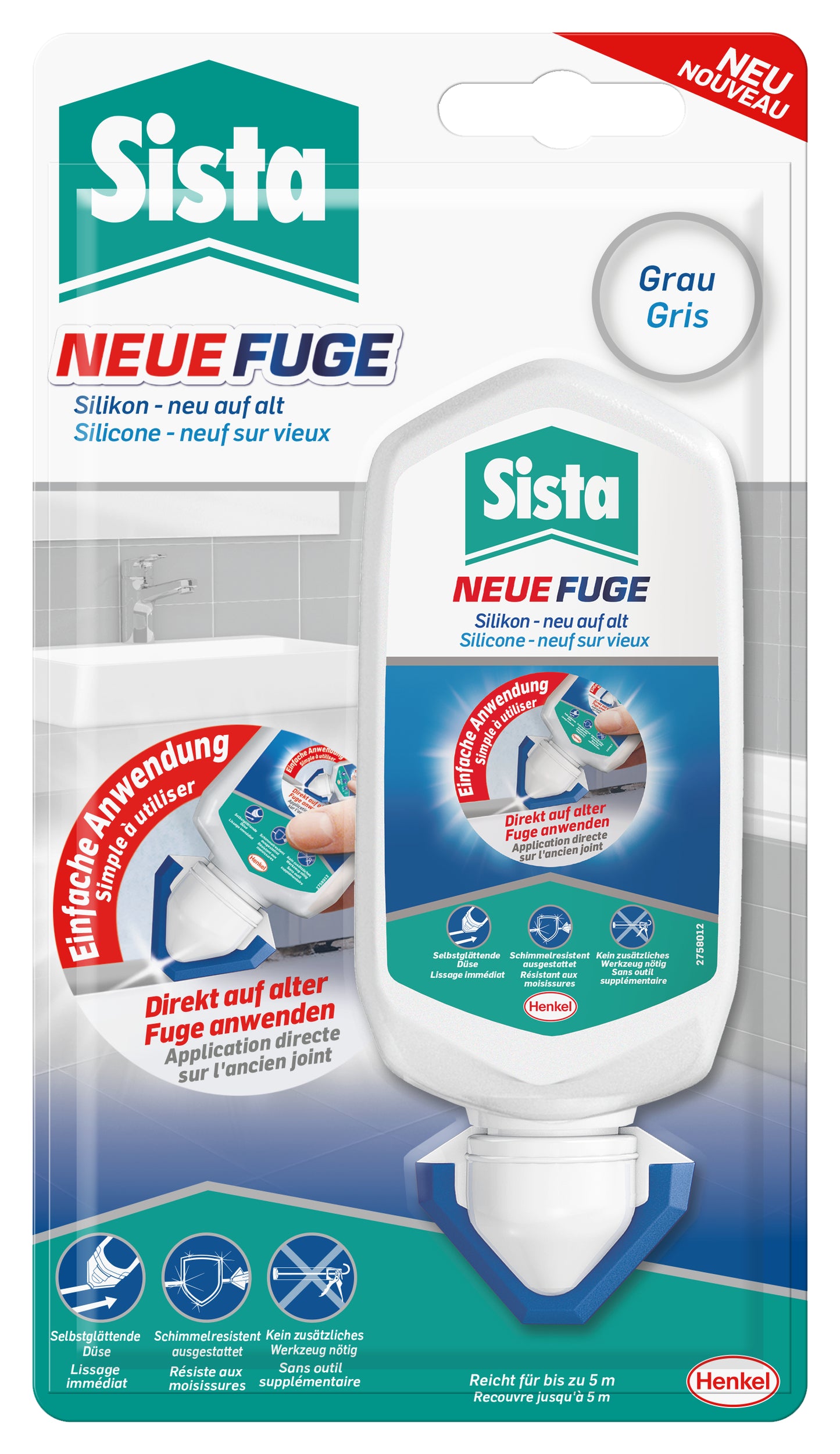 Sista "Neue Fuge" grau | 80ml