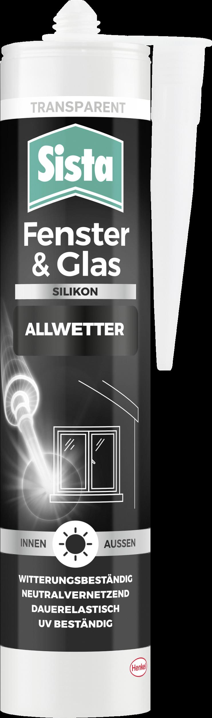Sista Fenster & Glas Silikon transparent | 280ml
