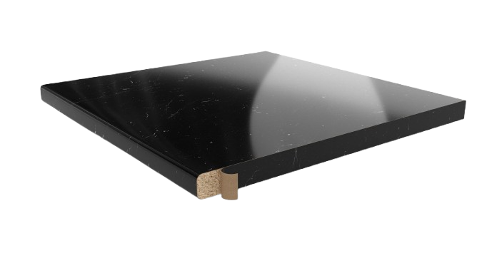 Arbeitsplatten Schmelzkleberkante 650x44x0,3mm | marmor marq kaviar grau