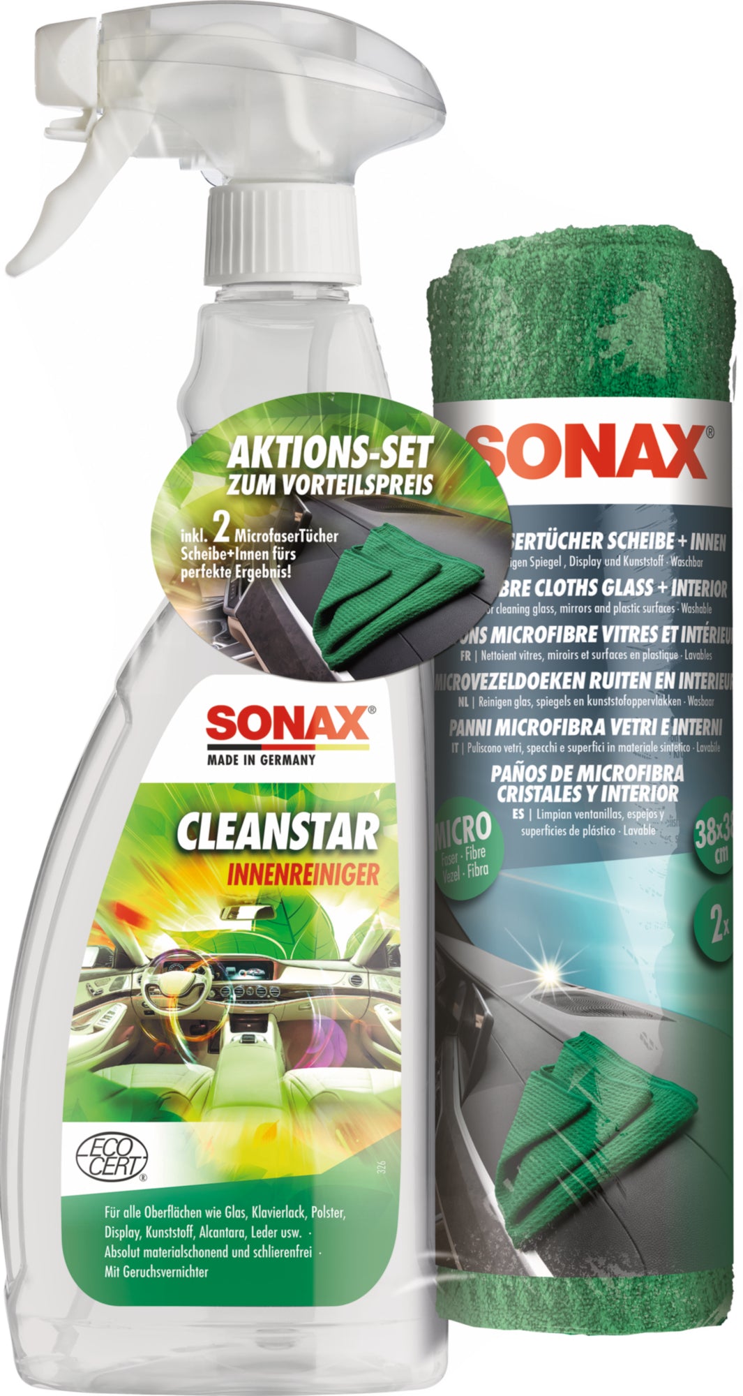 CleanStar + 2x Microfasertuch