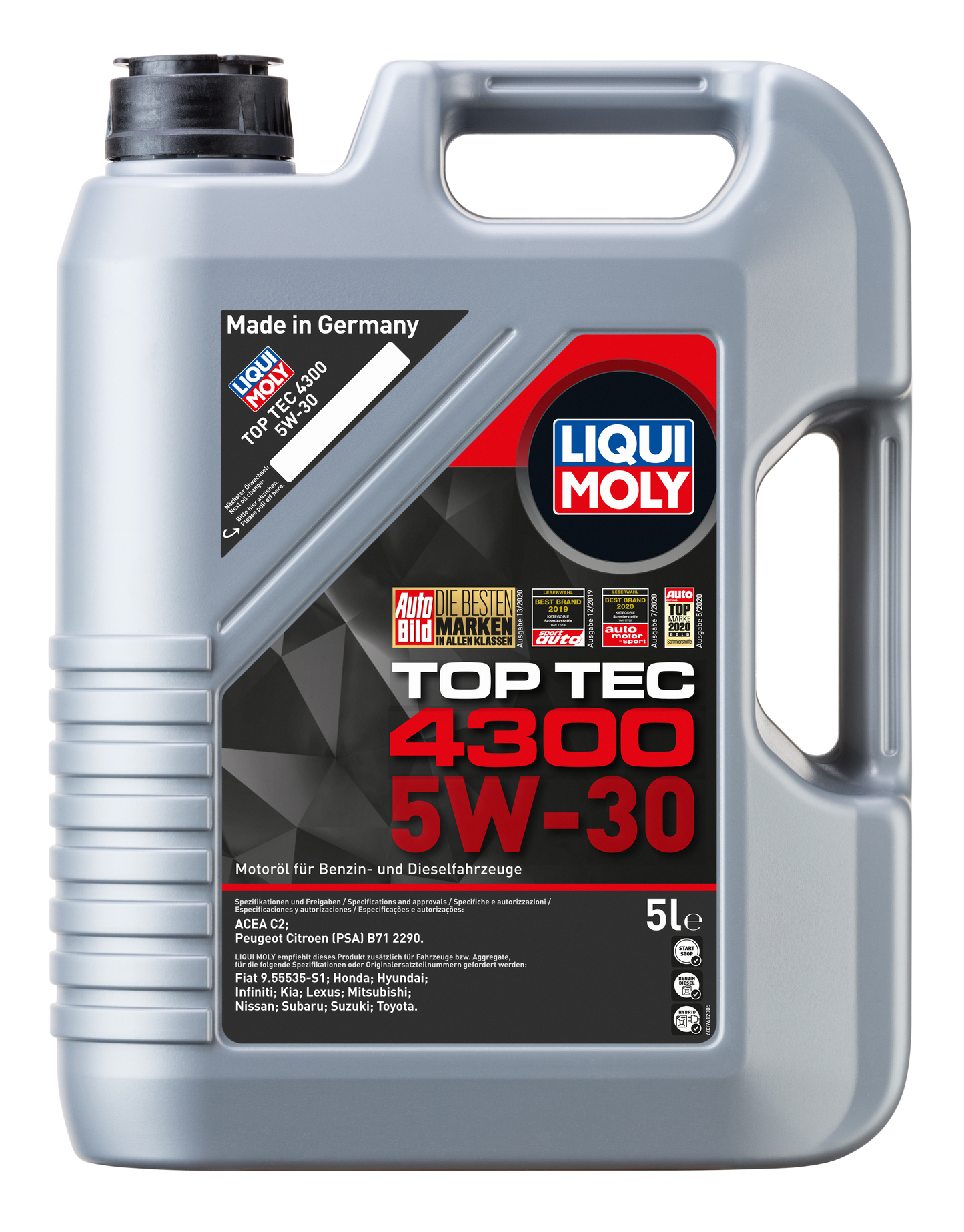Liqui Moly Top Tec 4300 | 5W-30 | 5 Liter