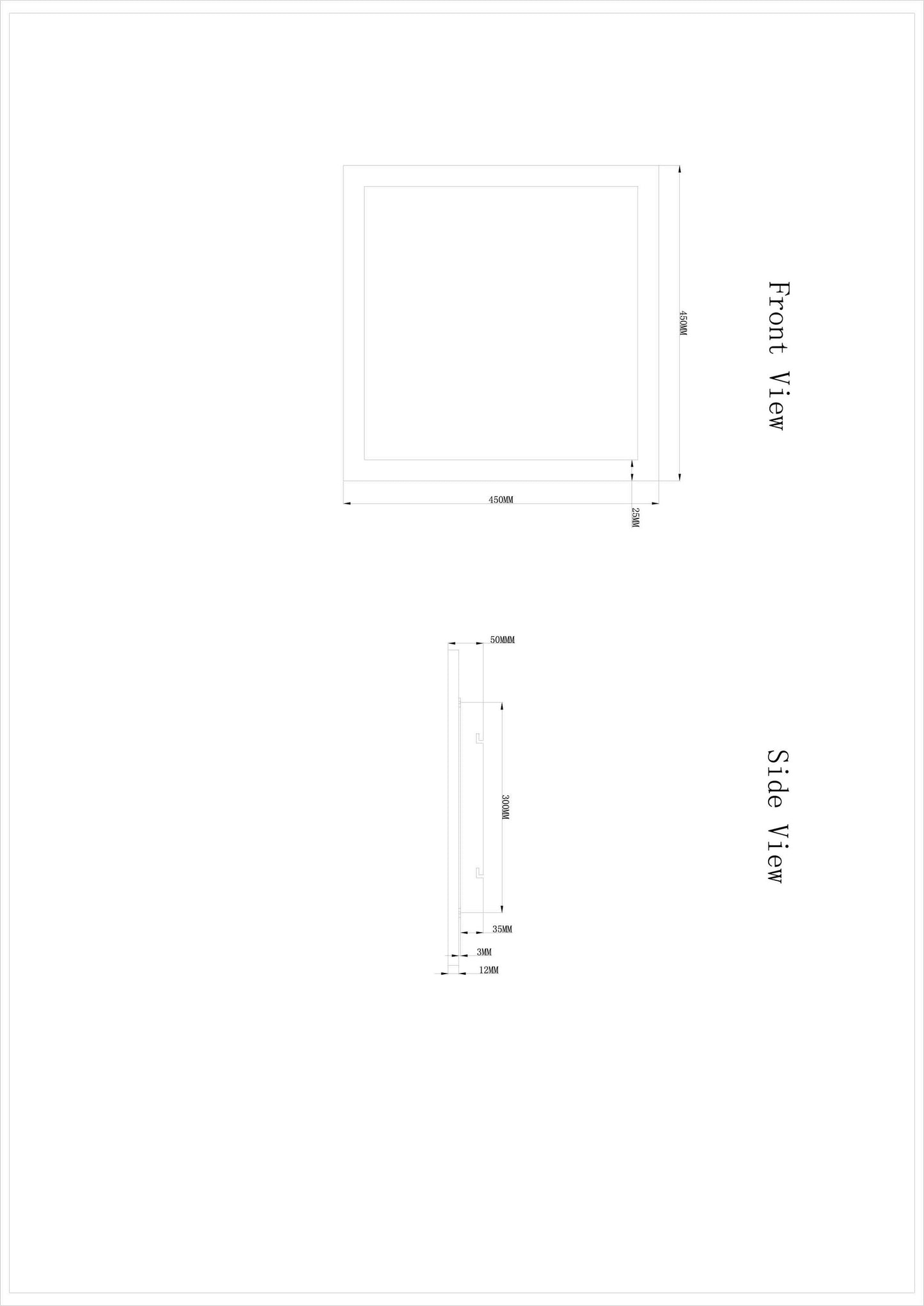 Rosi Deckenleuchte weiß 45x45cm