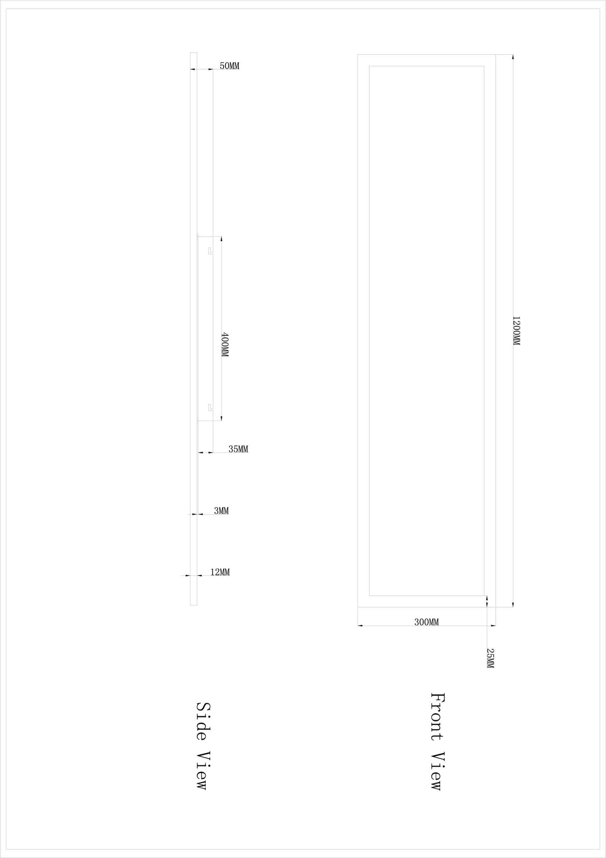 Rosi Deckenleuchte weiß 30x120cm