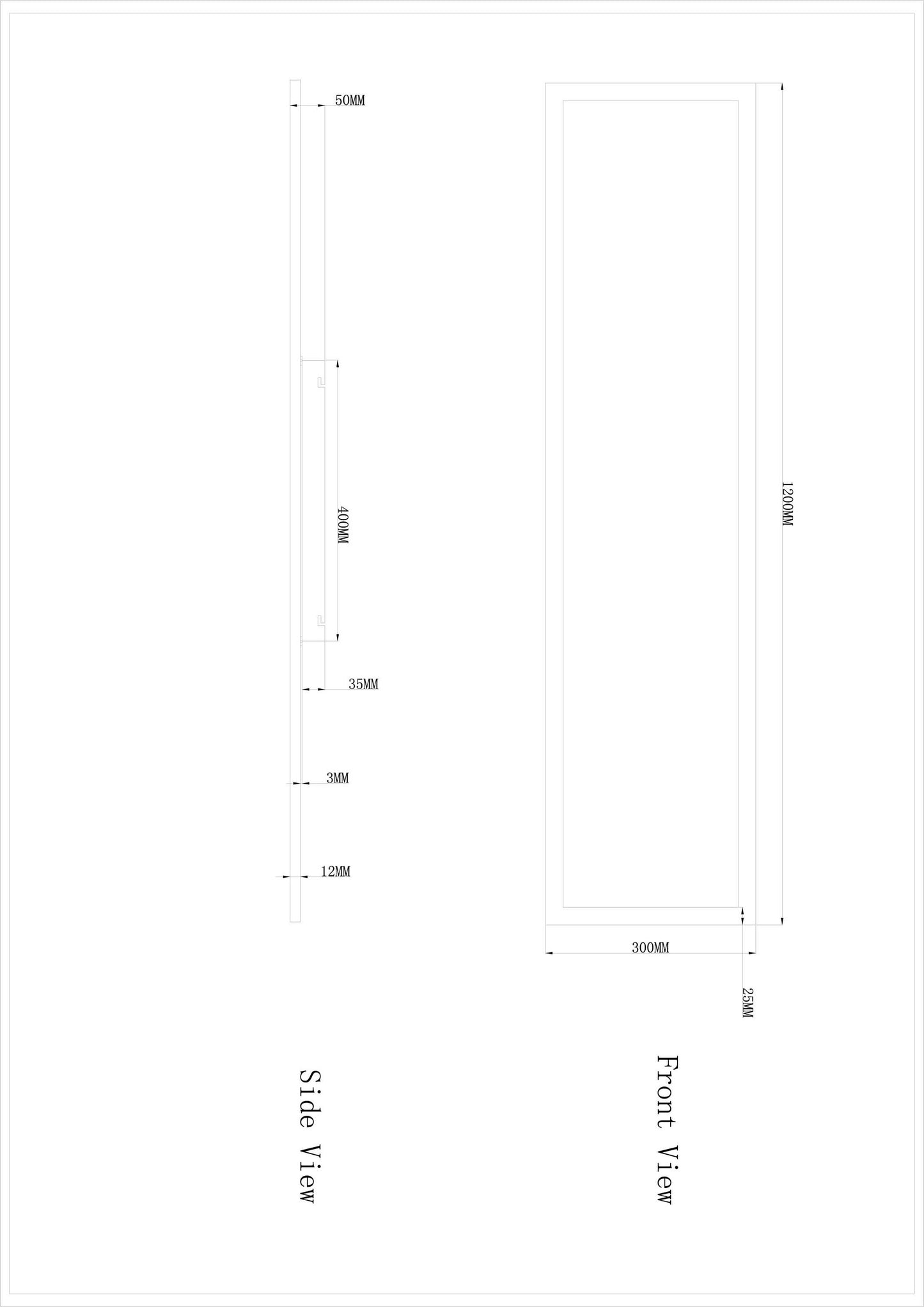 Rosi Deckenleuchte weiß 30x120cm