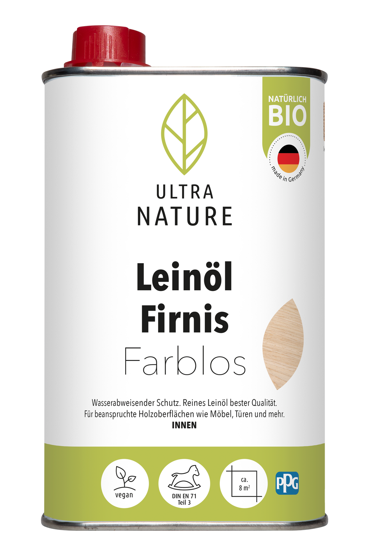 Ultra Nature Leinöl firnis Farblos 0.5L