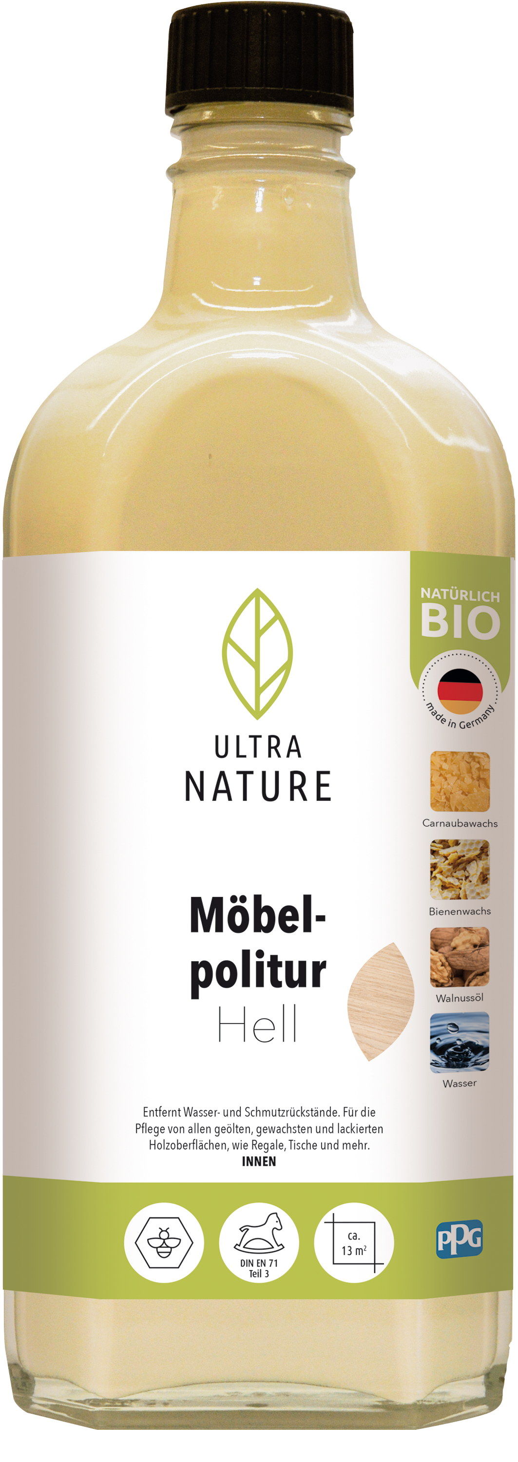 Ultra Nature Mobelpolitur Hell 0.25L
