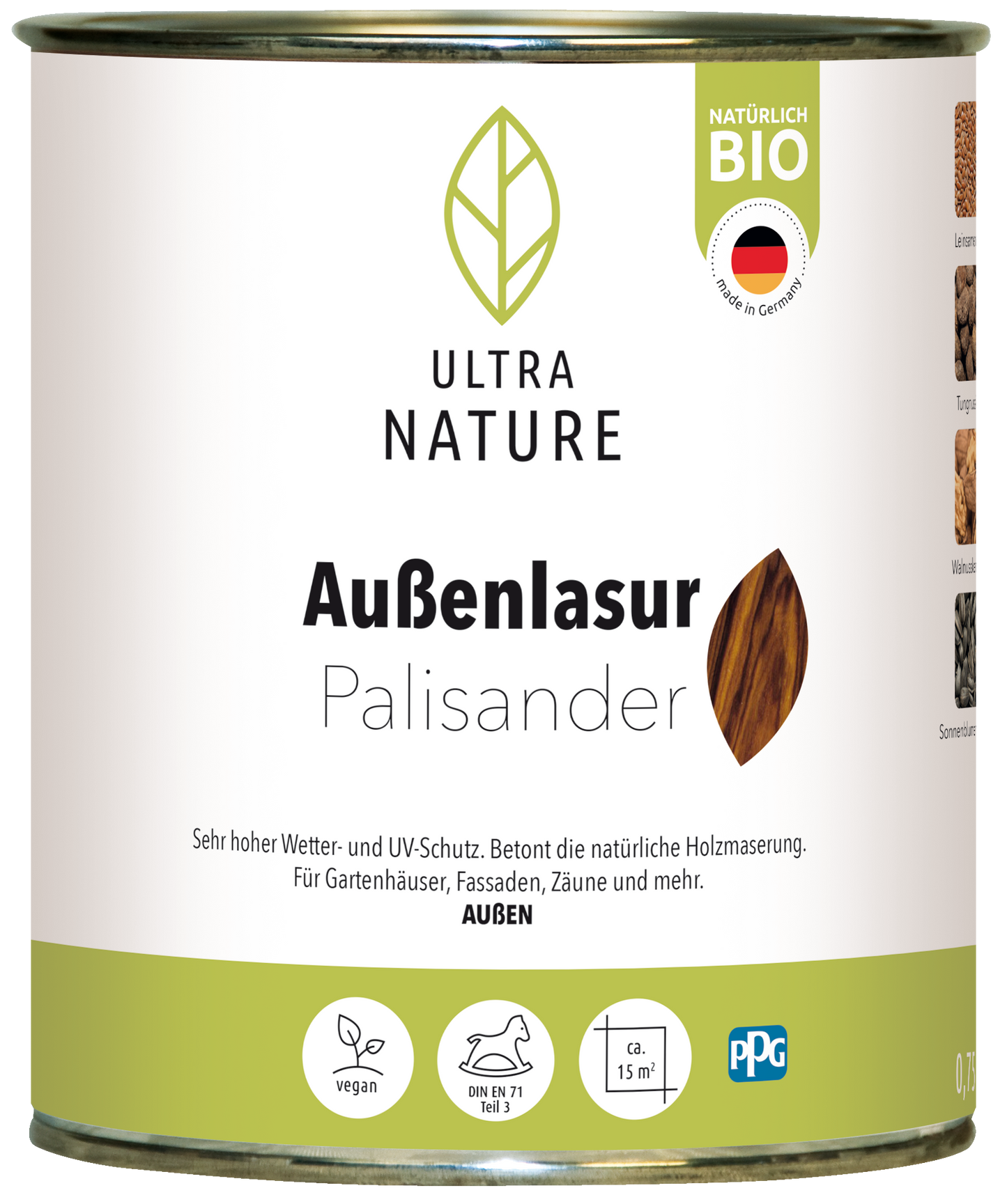 Ultra Nature Außen Lasur Palisander 0.75L