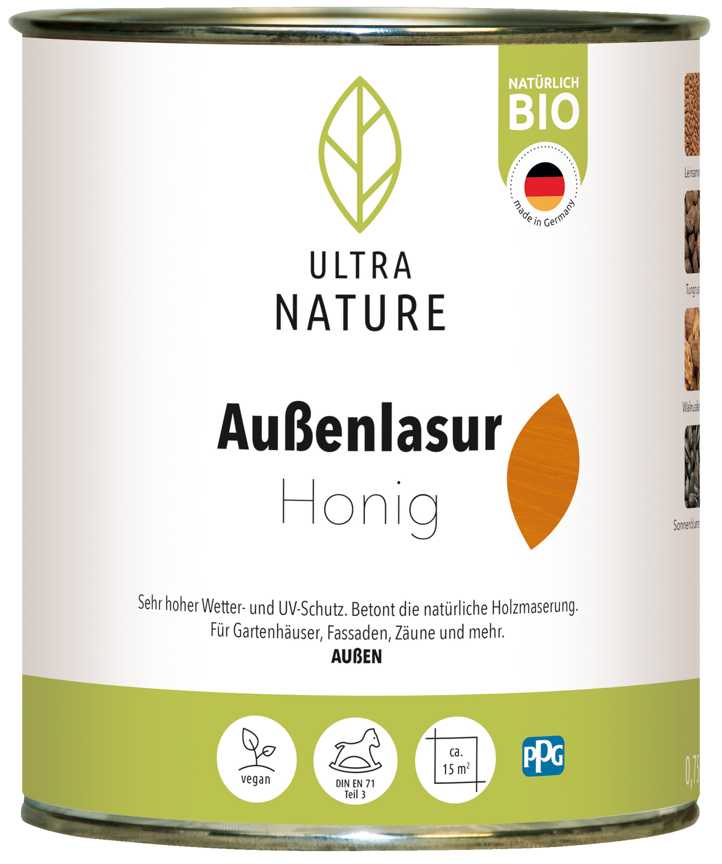 Ultra Nature Außen Lasur Honig 0.75L