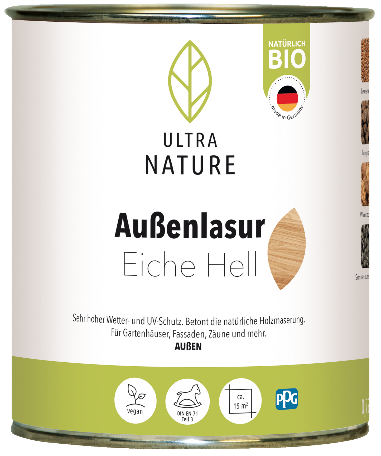 Ultra Nature Außen Lasur Eiche Hell 0.75L