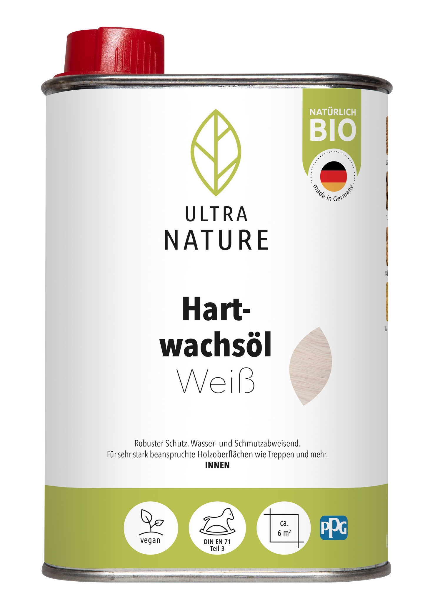 Ultra Nature Hartwachsöl Weiss 0.25L
