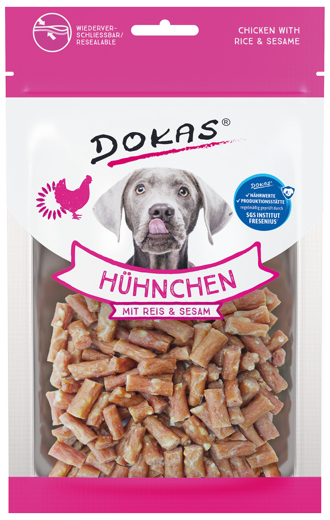 Dokas Hühnchen m Reis+Sesam 70 g