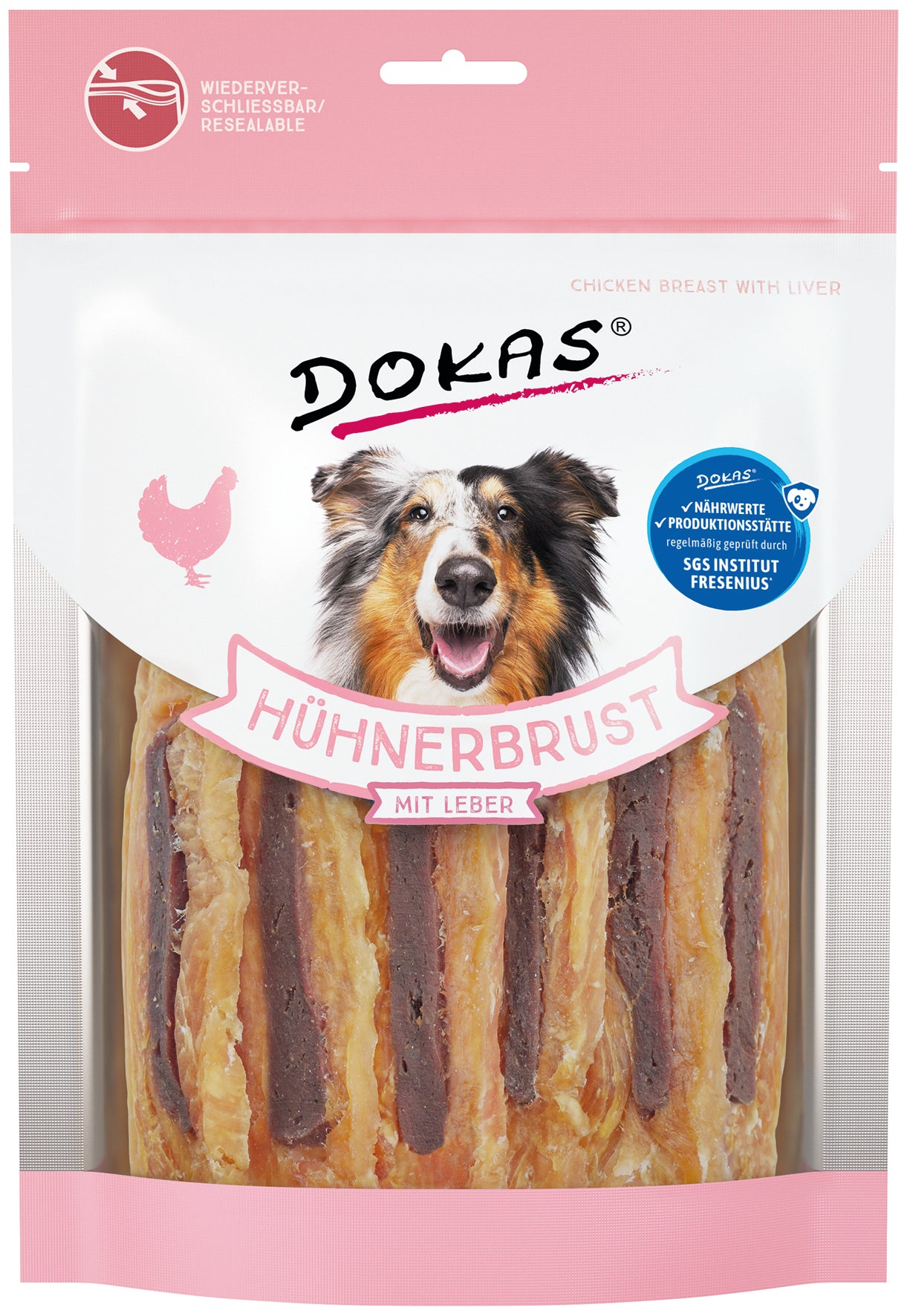 Dokas Hühnerbrust mit Leber 220 g