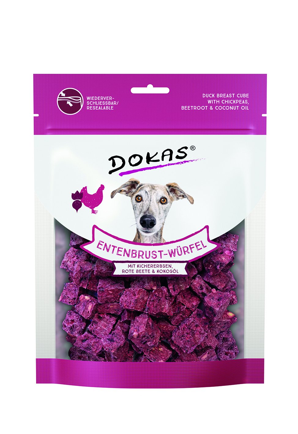 Dokas Entenbrust-Würfel Krichererbsen rote Beete 150 g