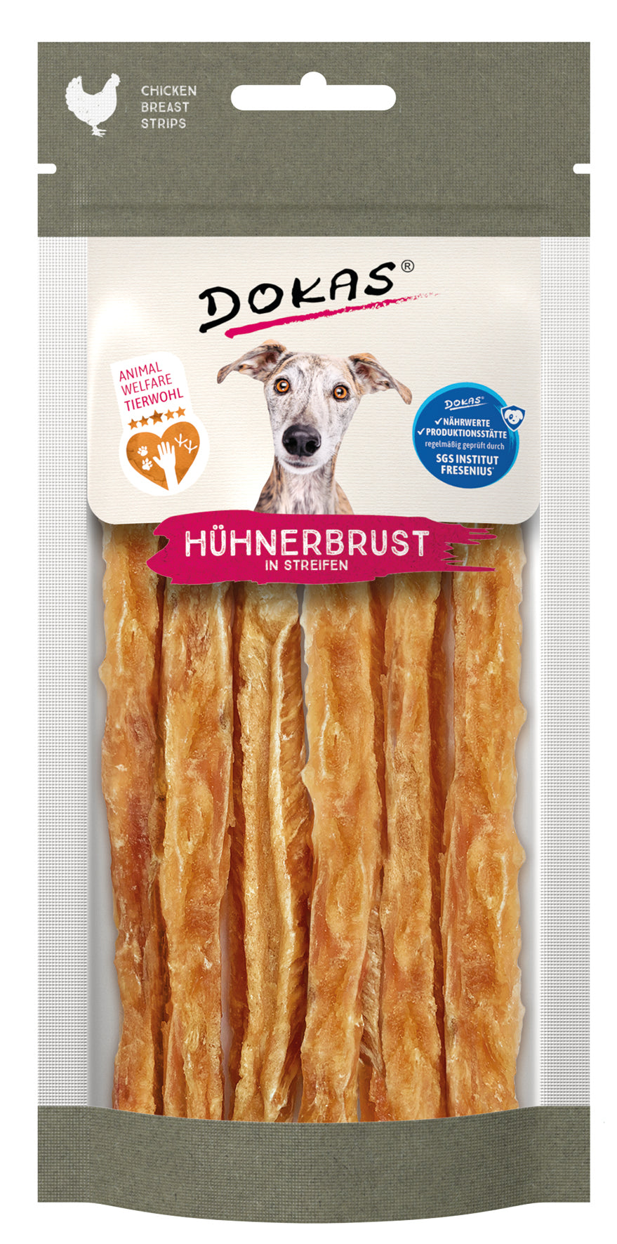 Dok. Dog Snack Hühnerbrust in Streifen 5