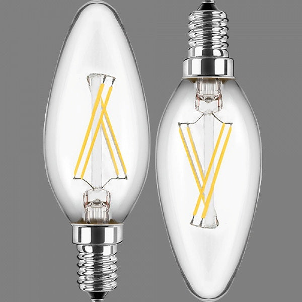 BLULAXA LED-Kerzenlampe E14 470lm | ersetzt 40W (warmweiß) 2er Set