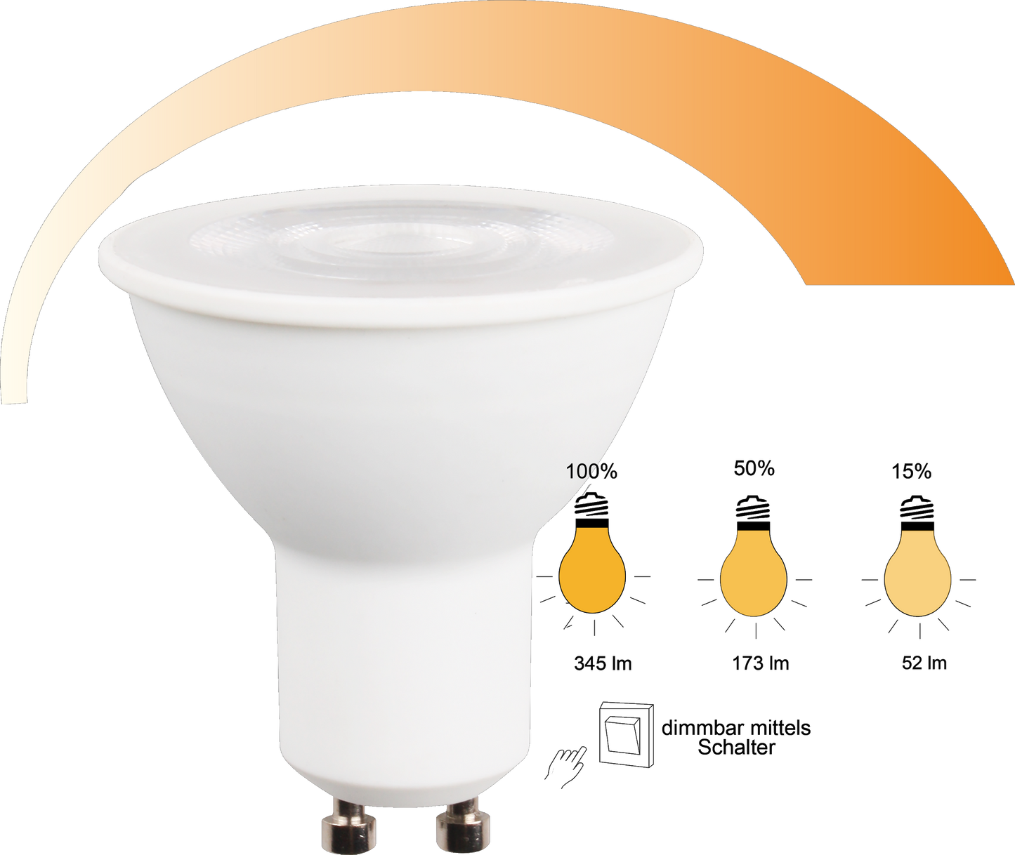 LED Switch Dim GU10 4,7W
