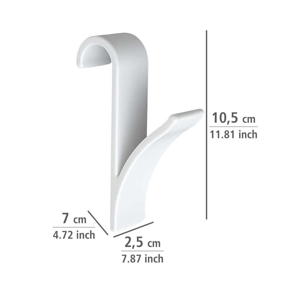 Wenko Haken für Handtuchheizkörper 2er Set weiß