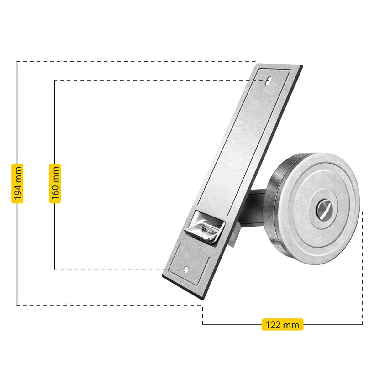 Schellenberg Einlasswickler "Maxi" | verzinkt | Lochabstand 16,5cm
