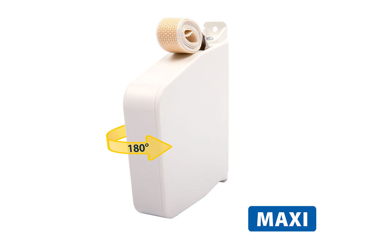 Schellenberg Aufschraubwickler "Maxi" mit Rolladengurt | schwenkbar | weiß