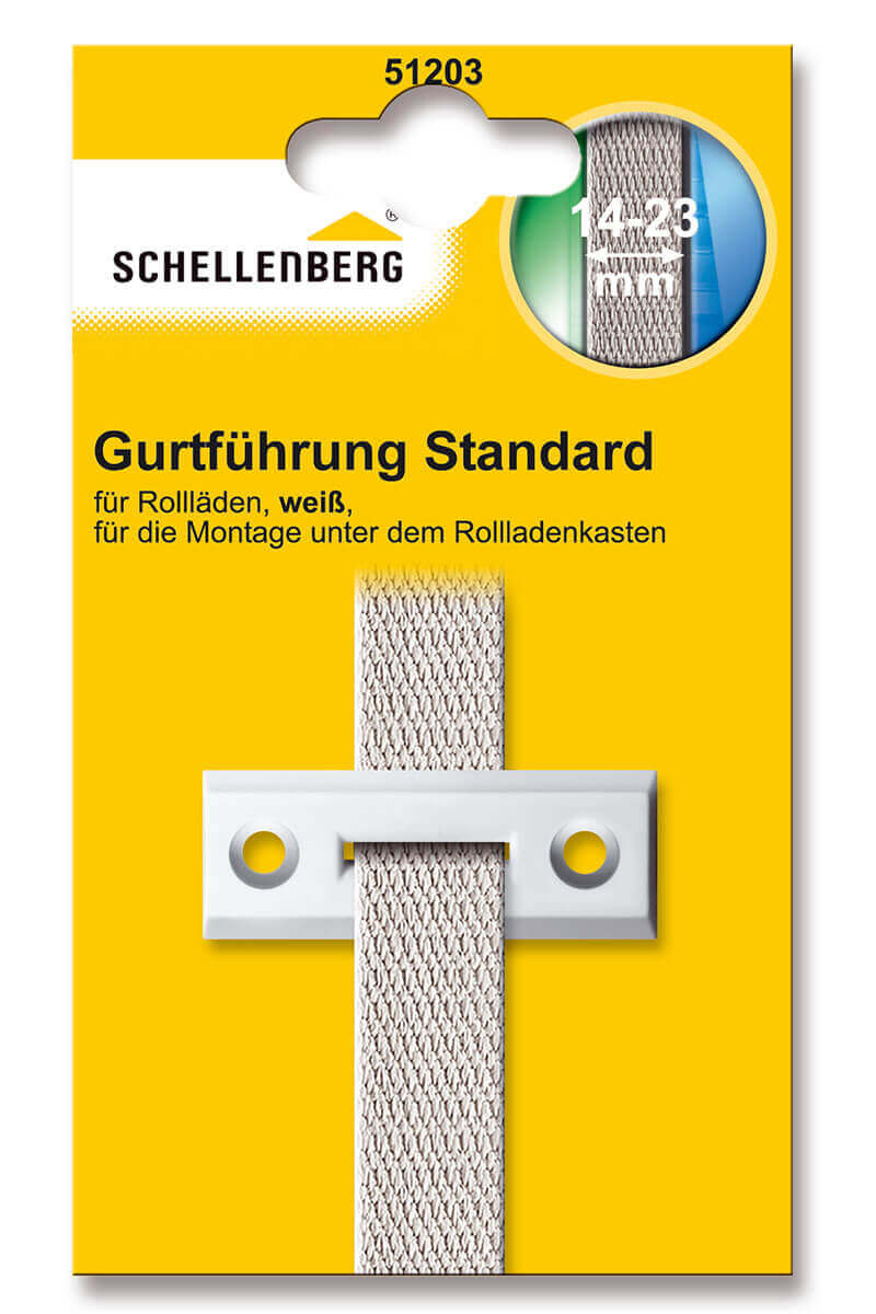 Schellenberg Rolladen-Gurtführung STANDARD "Mini" und "Maxi" 45 mm | weiß