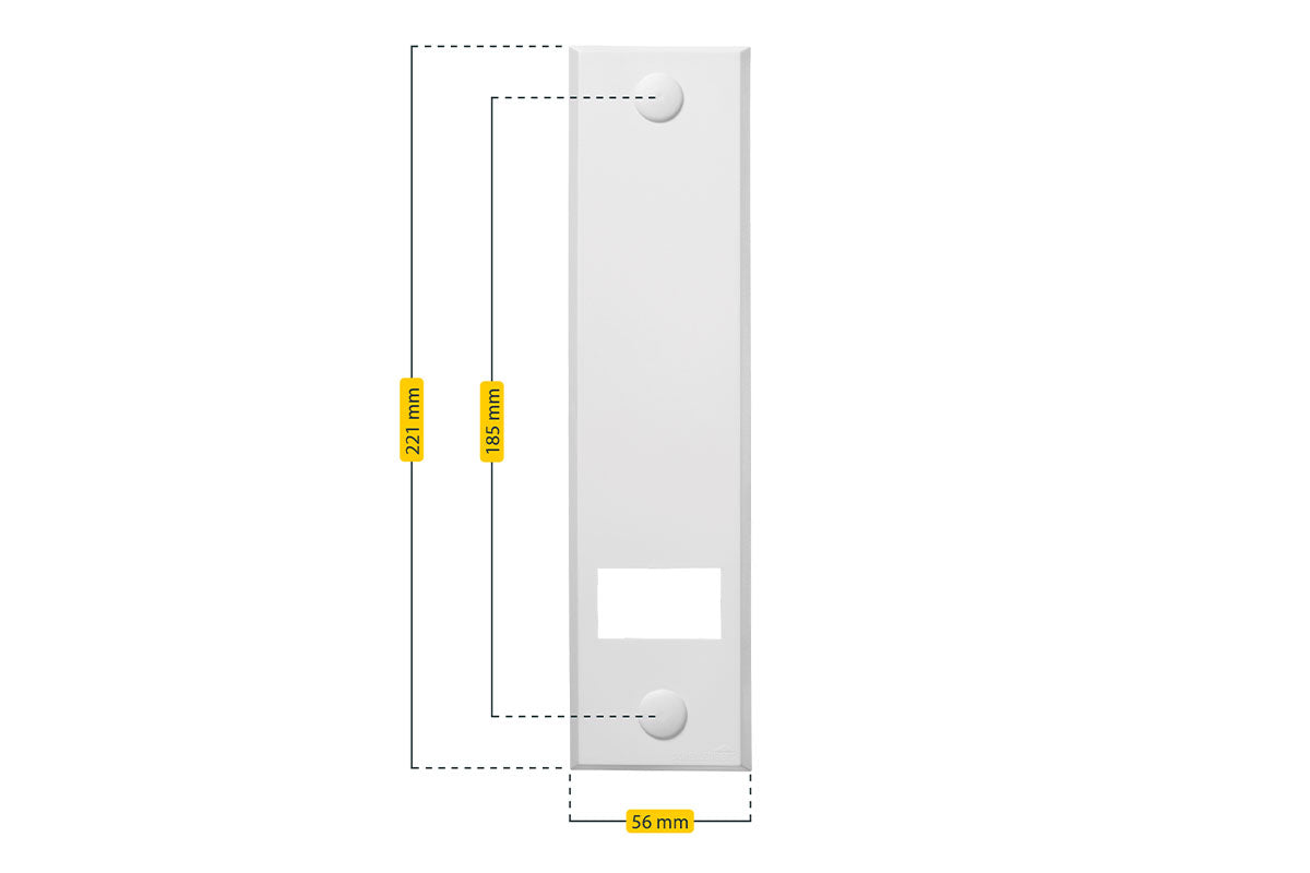 Schellenberg Gurtwickler-Abdeckplatte STANDARD "Maxi" 185 mm | weiß
