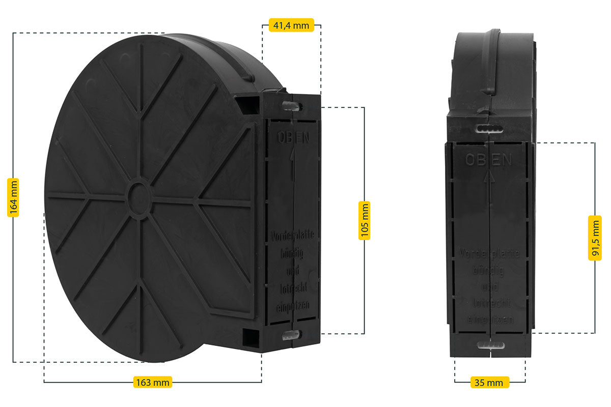 Schellenberg Mauerkasten "Maxi" aus PVC | Lochabstand 16,5cm