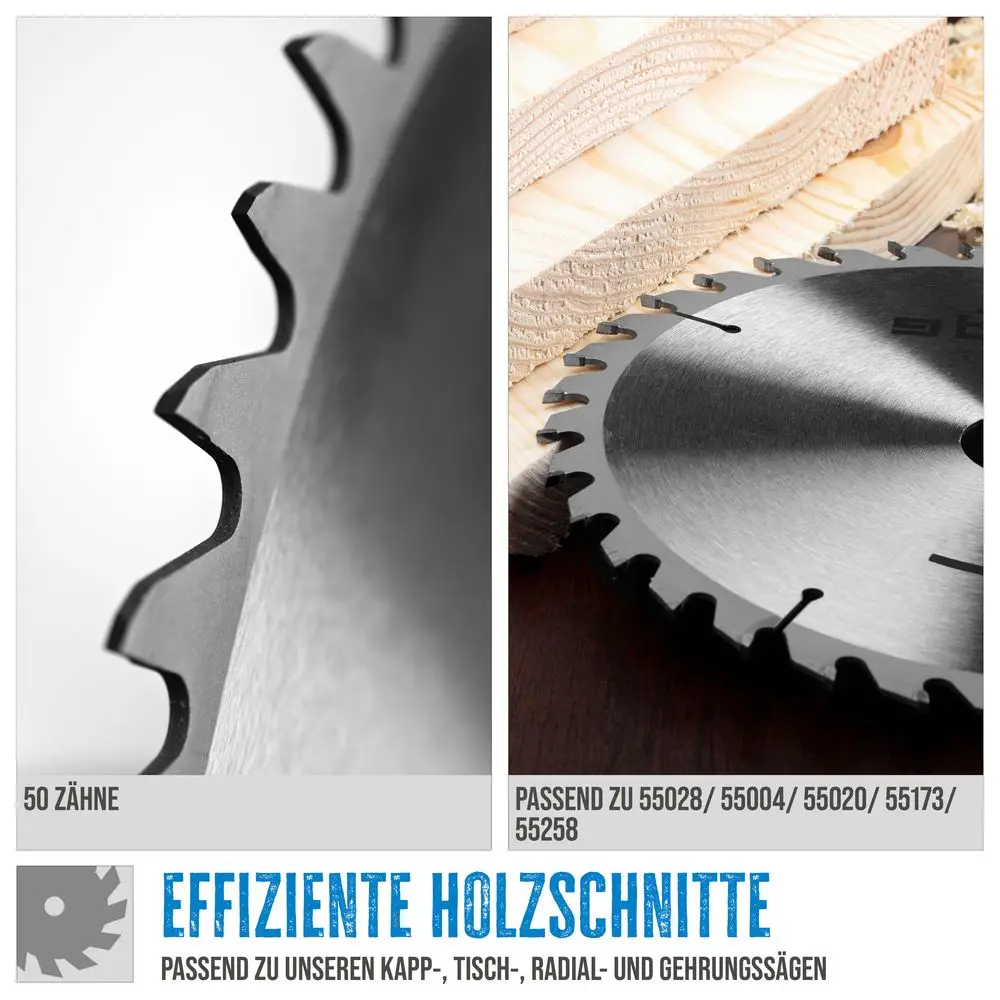 Holzsägeblatt HM 250 x 20 x 2,8 mm | 50 Zähne