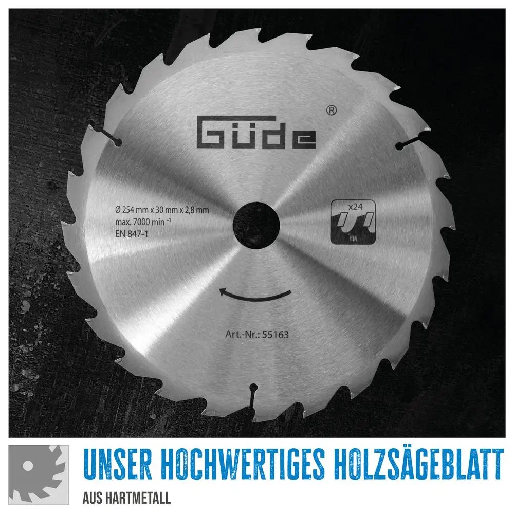 Holzsägeblatt HM 254 x 30 x 2,8 mm | 24 Zähne