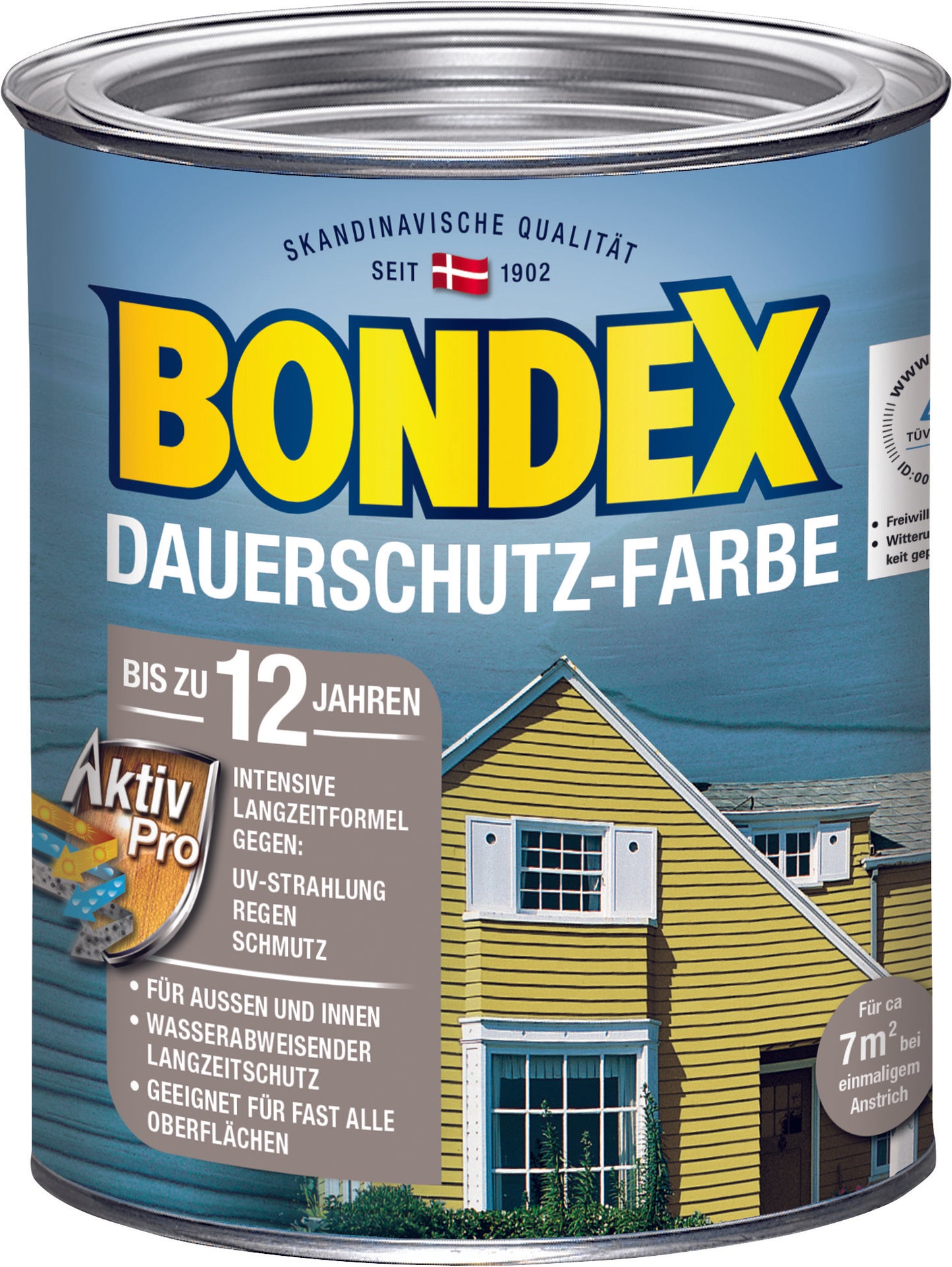Bondex Dauerschutz-Farbe Schiefer 0,75l