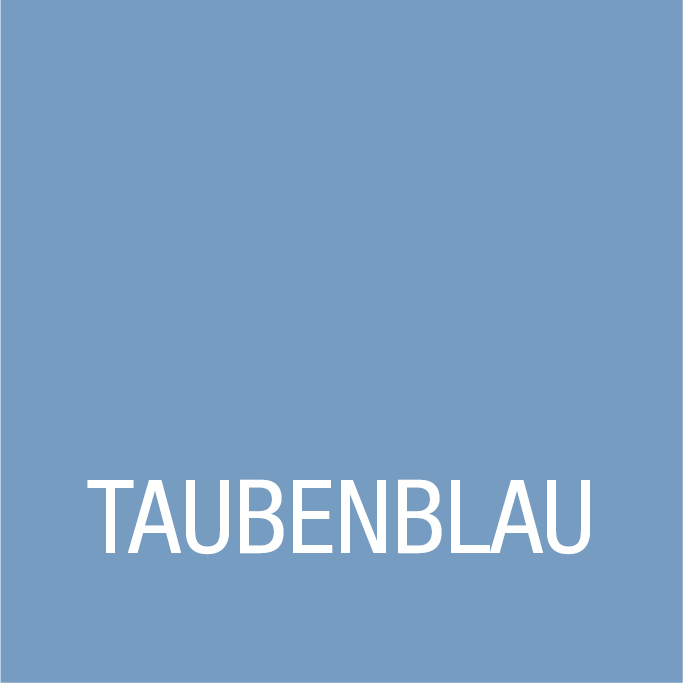 Dauerschutz-Farbe Taubenblau