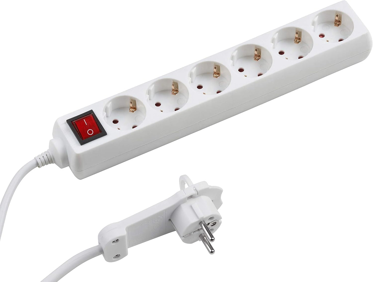 Steckdosenleiste 6-fach mit Schalter