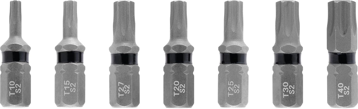 Einhell Bit Set mit 7 Stück | T10-T40 | S2 Stahl