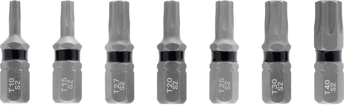 Einhell Bit Set mit 7 Stück | T10-T40 | S2 Stahl