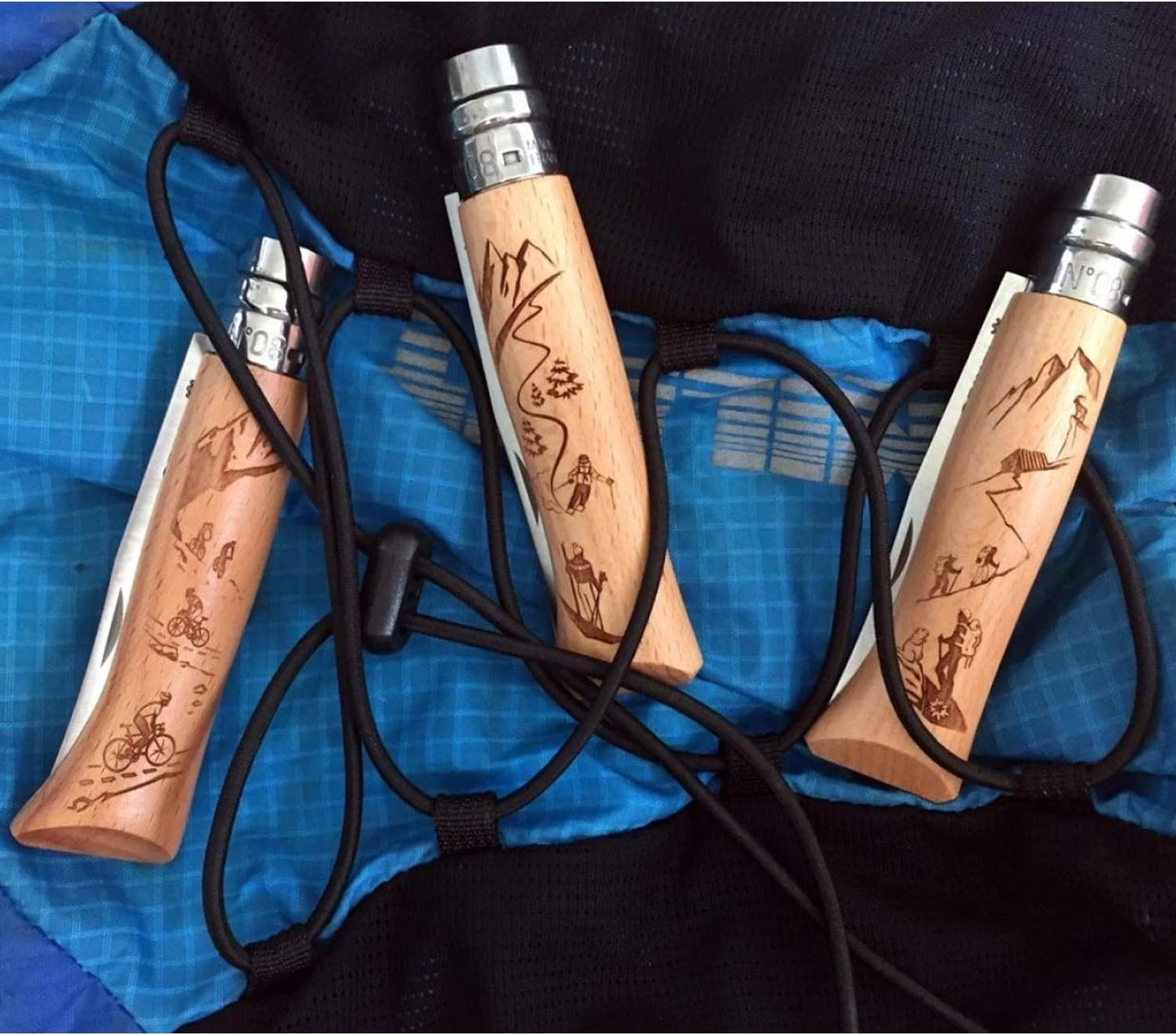 Opinel Nr. 08 | Gravure Rando | Buchenholz 19,3cm