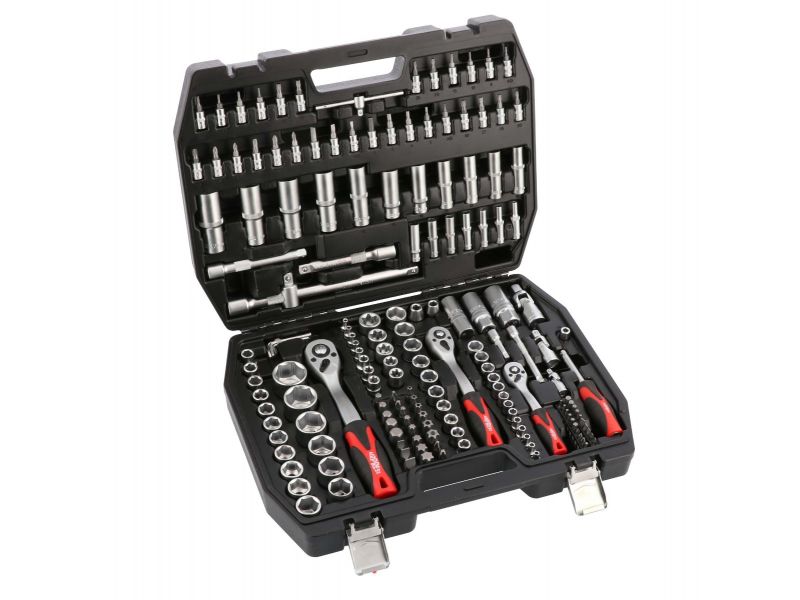 Airpress Steckschlüsselsatz 171-teilig | Dein Profi-Set für 1/4", 3/8" & 1/2" (Chrom-Vanadium Stahl)