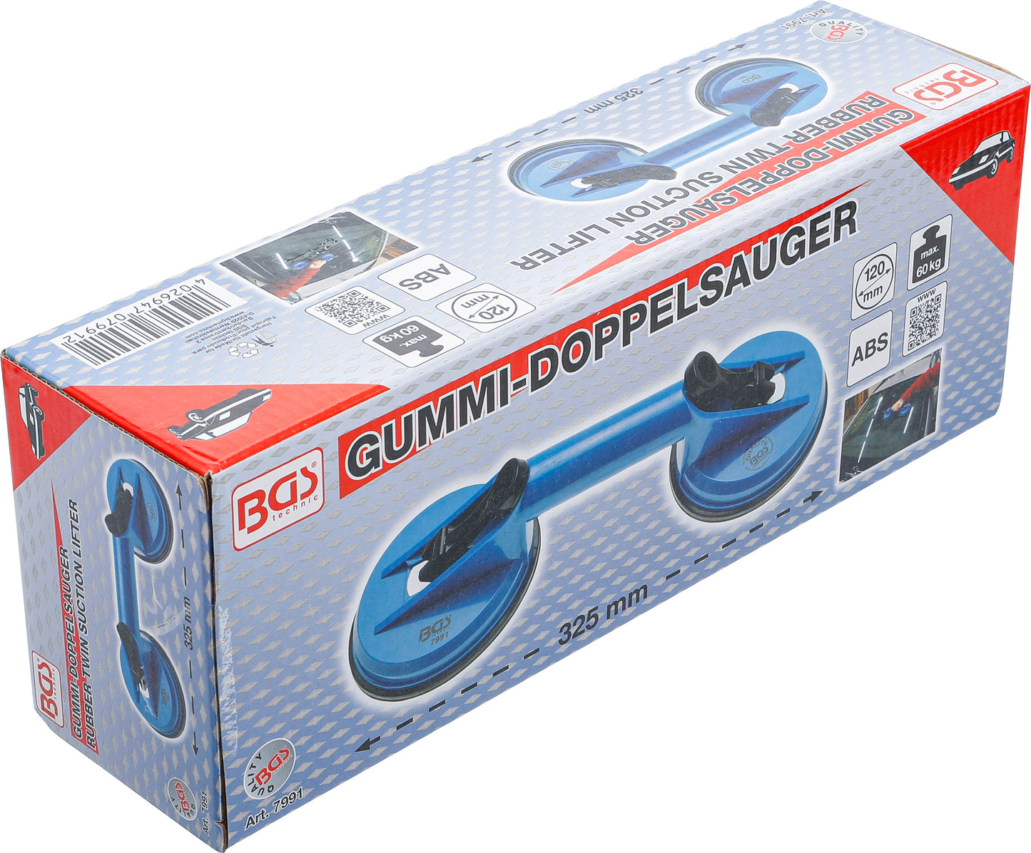 BGS Gummi-Doppelsauger | Ø 120 mm