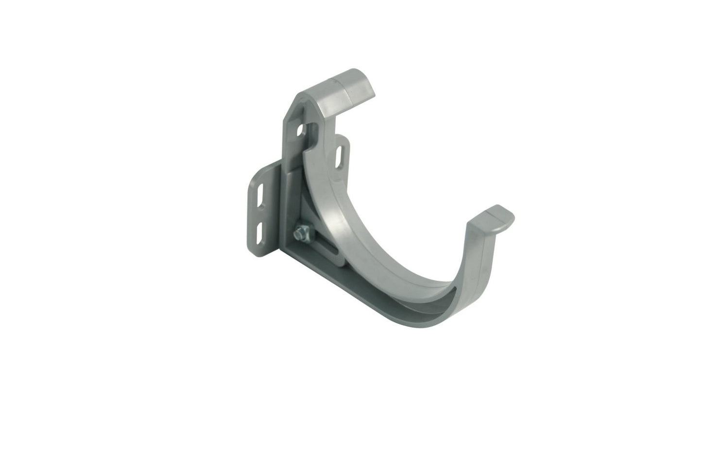 Rinnenhalter, verstellbar, für Dachrinne halbrund, RG75, grau