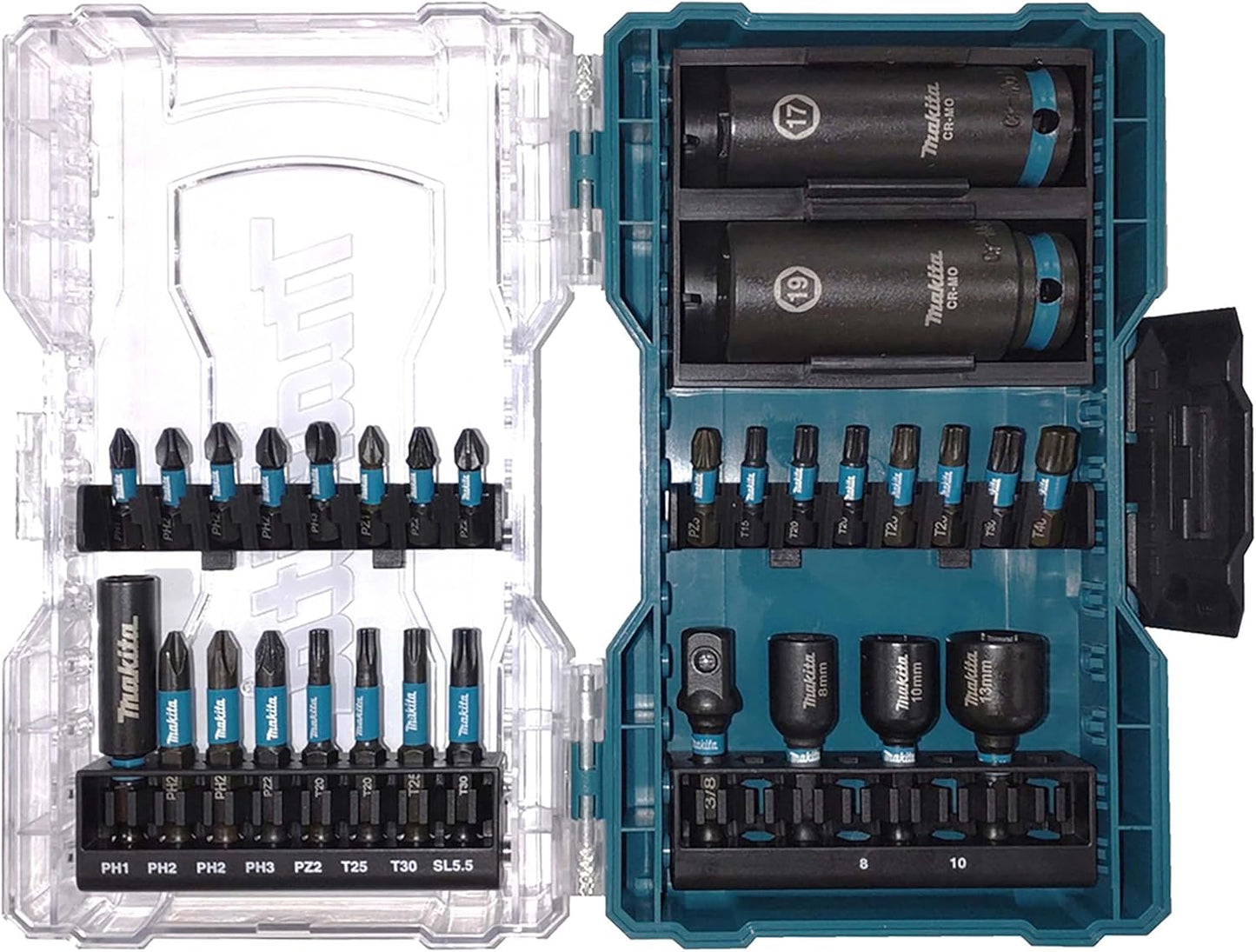 Makita Schlagbohrer-Bit-Set, Schwarz | 30-teilig