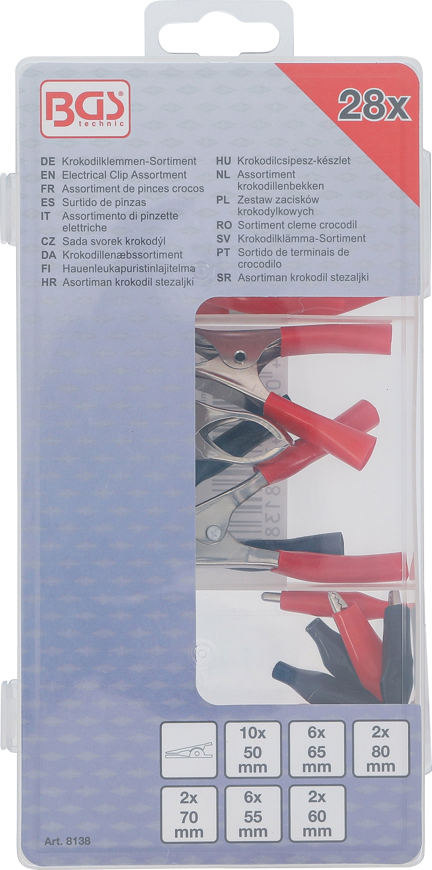 BGS Krokodilklemmen-Sortiment | 28 teilig
