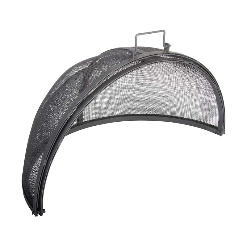 Esschert Design Funken Schutz faltbar 60 cm Feuer Schale Gitter Haube schwarz
